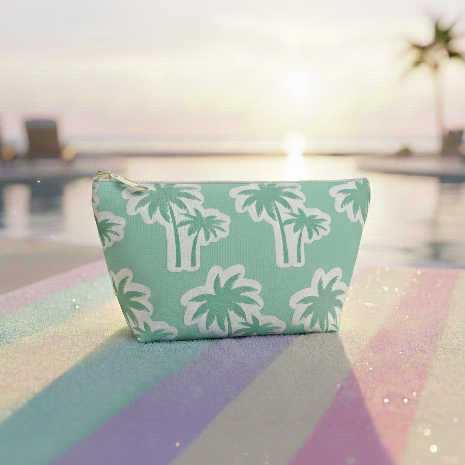 Seafoam Green Palm Pouch