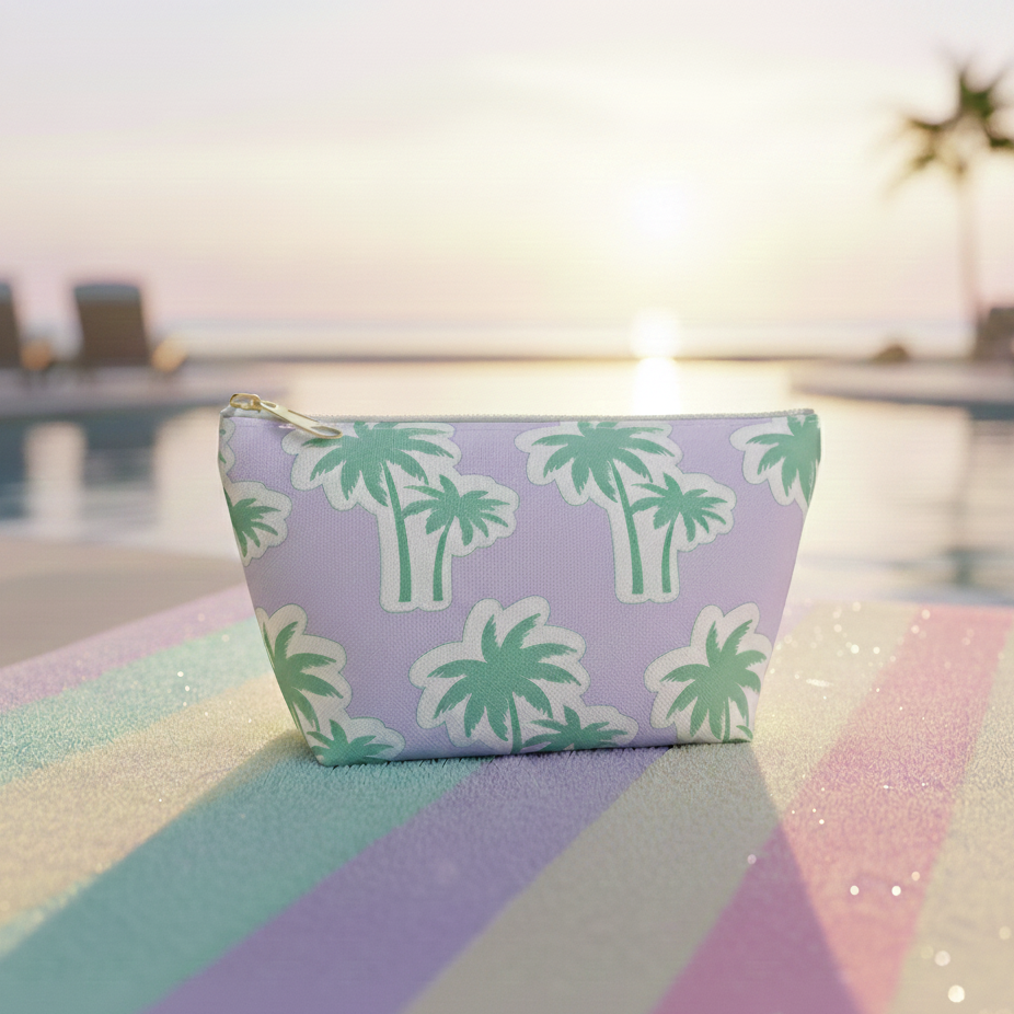 Lavender Splash Palm Pouch